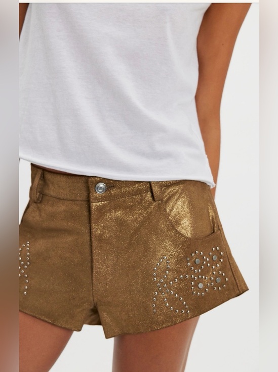 Free People Pants - FP X Understated Leather Heart Of Gold Shorts 💯 Leather NWT